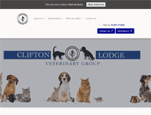 Tablet Screenshot of cliftonlodgevets.co.uk